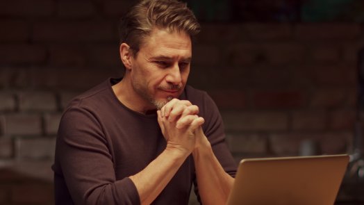Man on Computer Septuagint Header OPT x