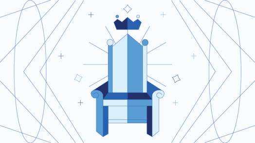 graphic of a throne and crown to represent heaven